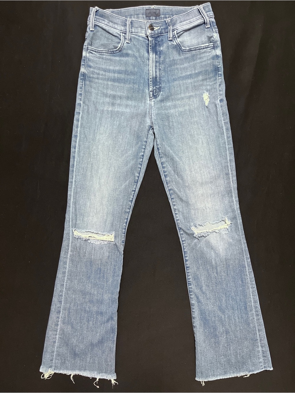 MOTHER The Hustler” Distressed Jeans Size 27